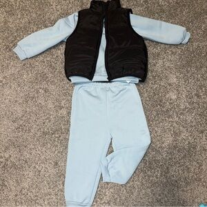 Kids Blue and Black Tracksuit Set